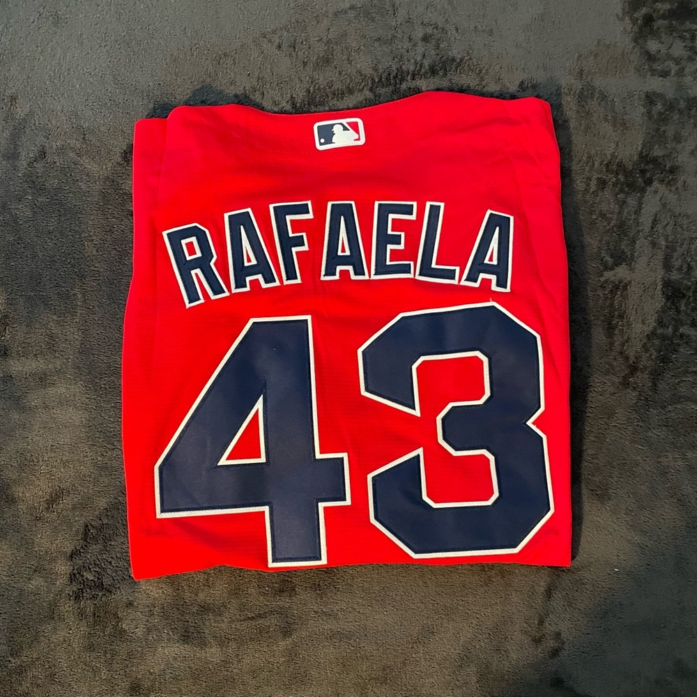 Men's Ceddanne Rafaela #43 Boston Red Sox Red Limited Alternate Replica Jersey